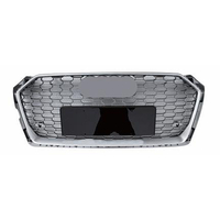 A5 18 RS5 GRILLE (W LOGO) (SILVER FRAME/CAVIAR GIRLLE)